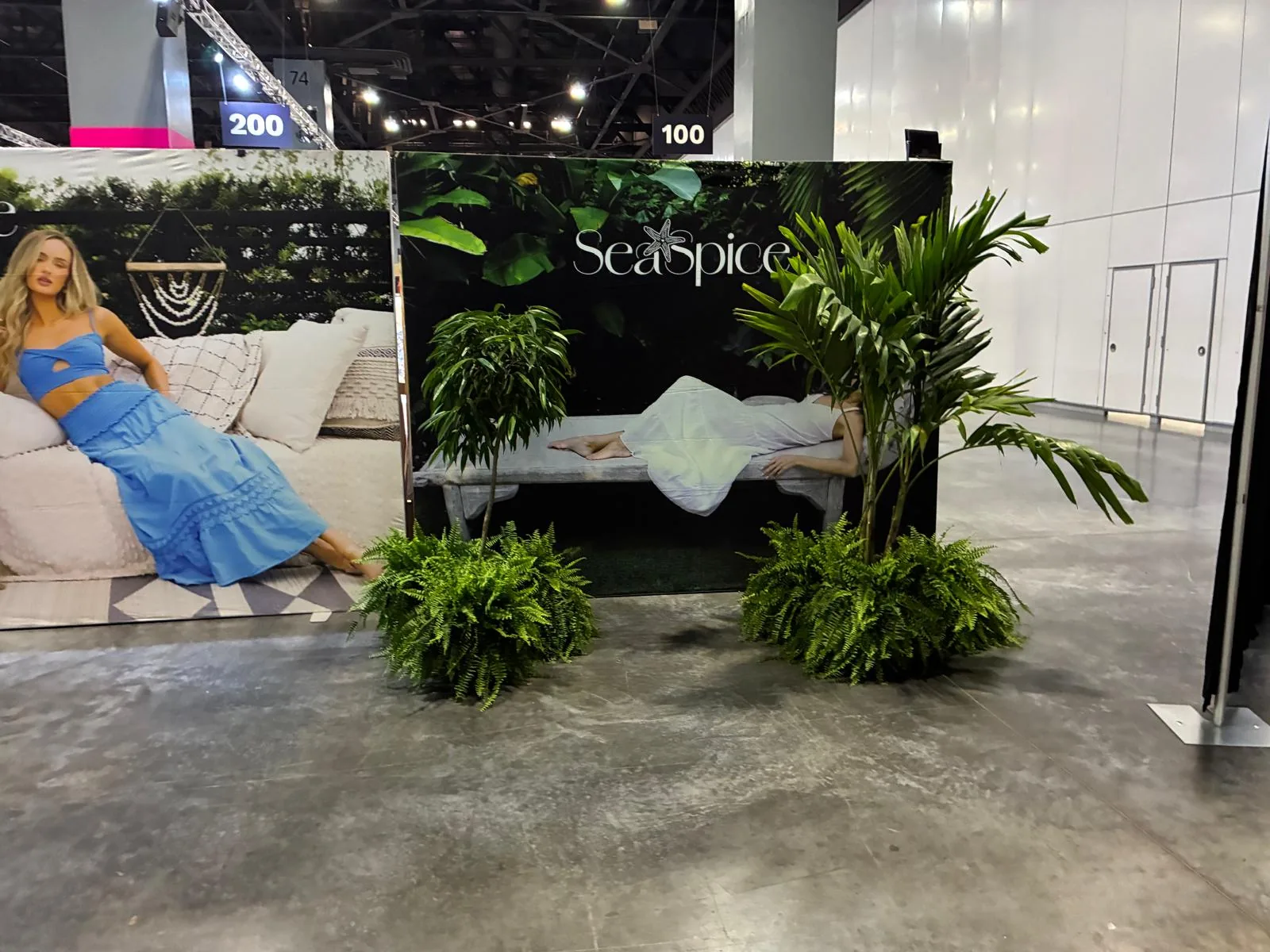 Tropical plant styling by A Green Scene at a South Florida event