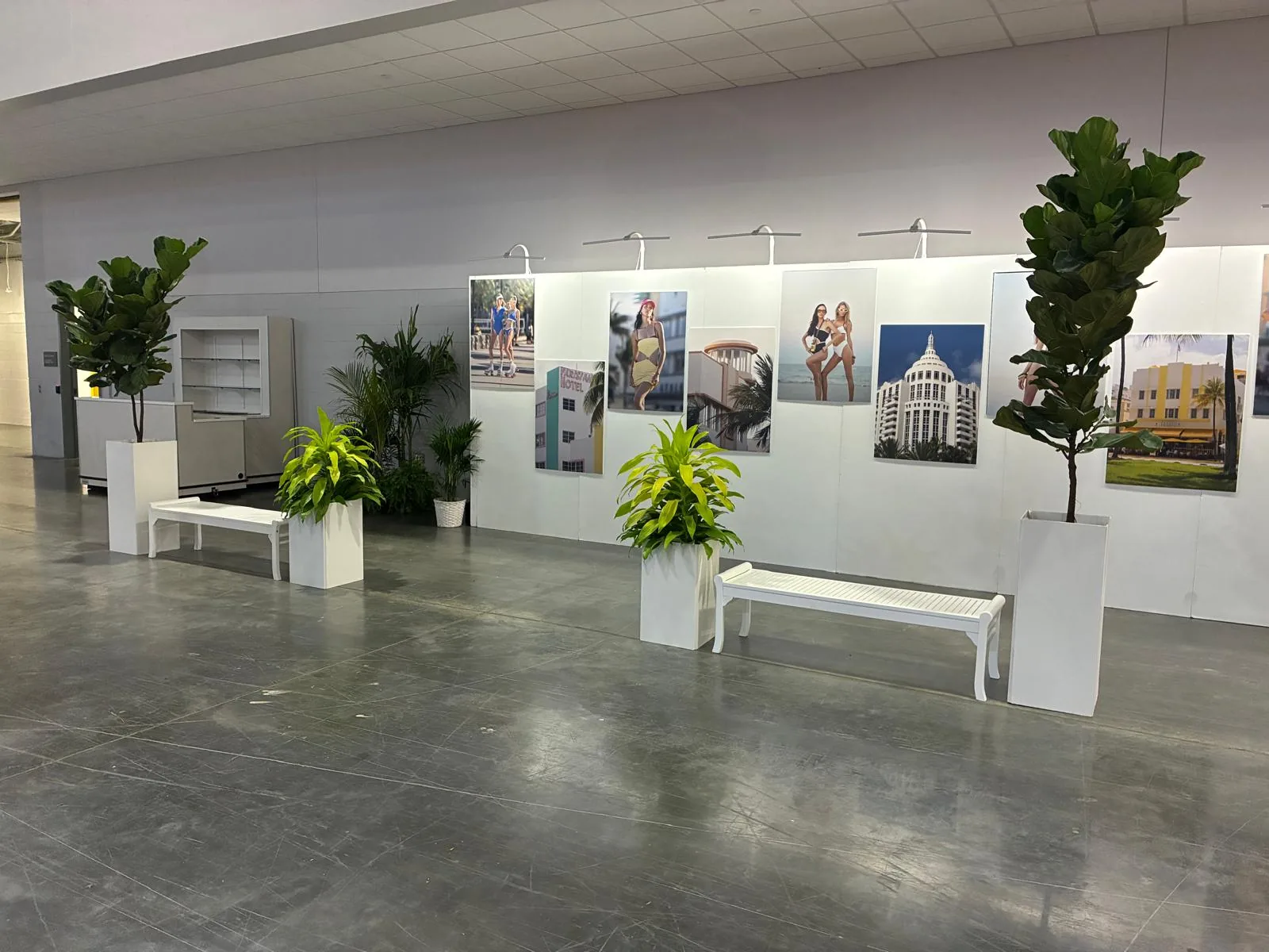 Tropical plant styling by A Green Scene at a South Florida event