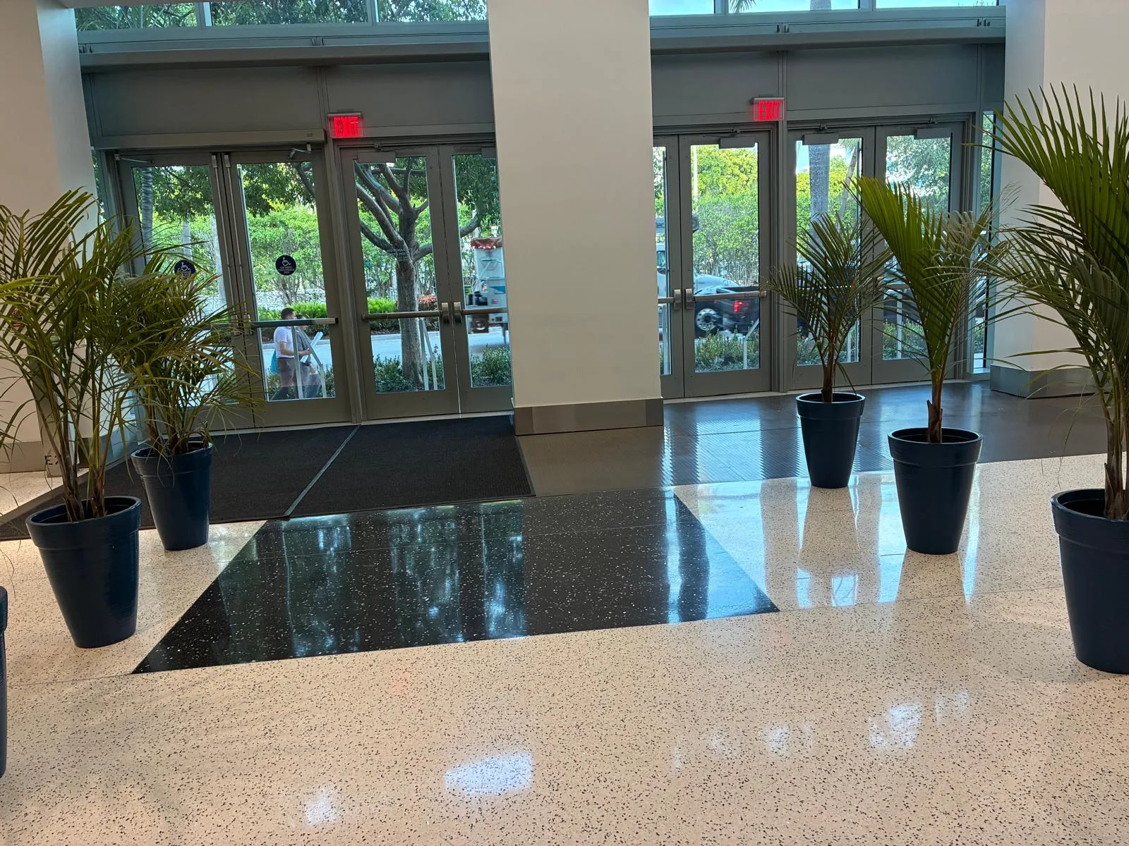 Tropical plant styling by A Green Scene at a South Florida event