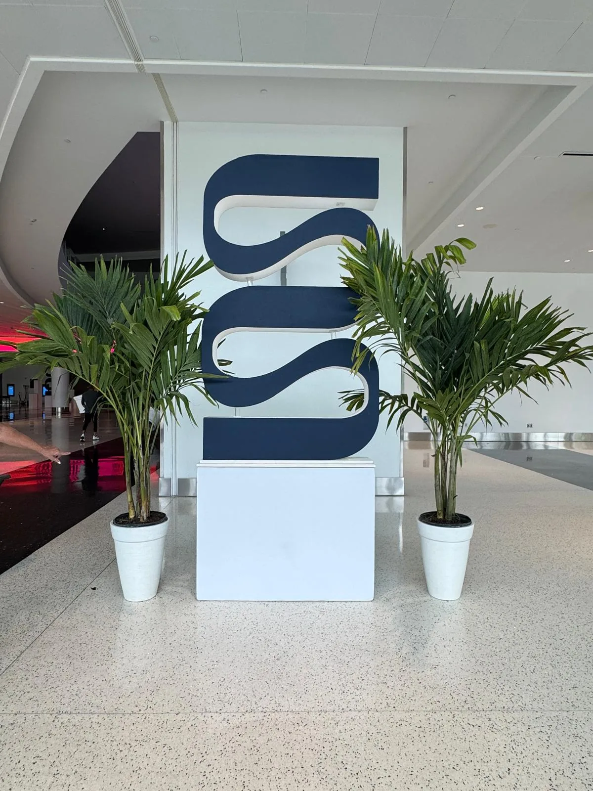 Tropical plant styling by A Green Scene at a South Florida event