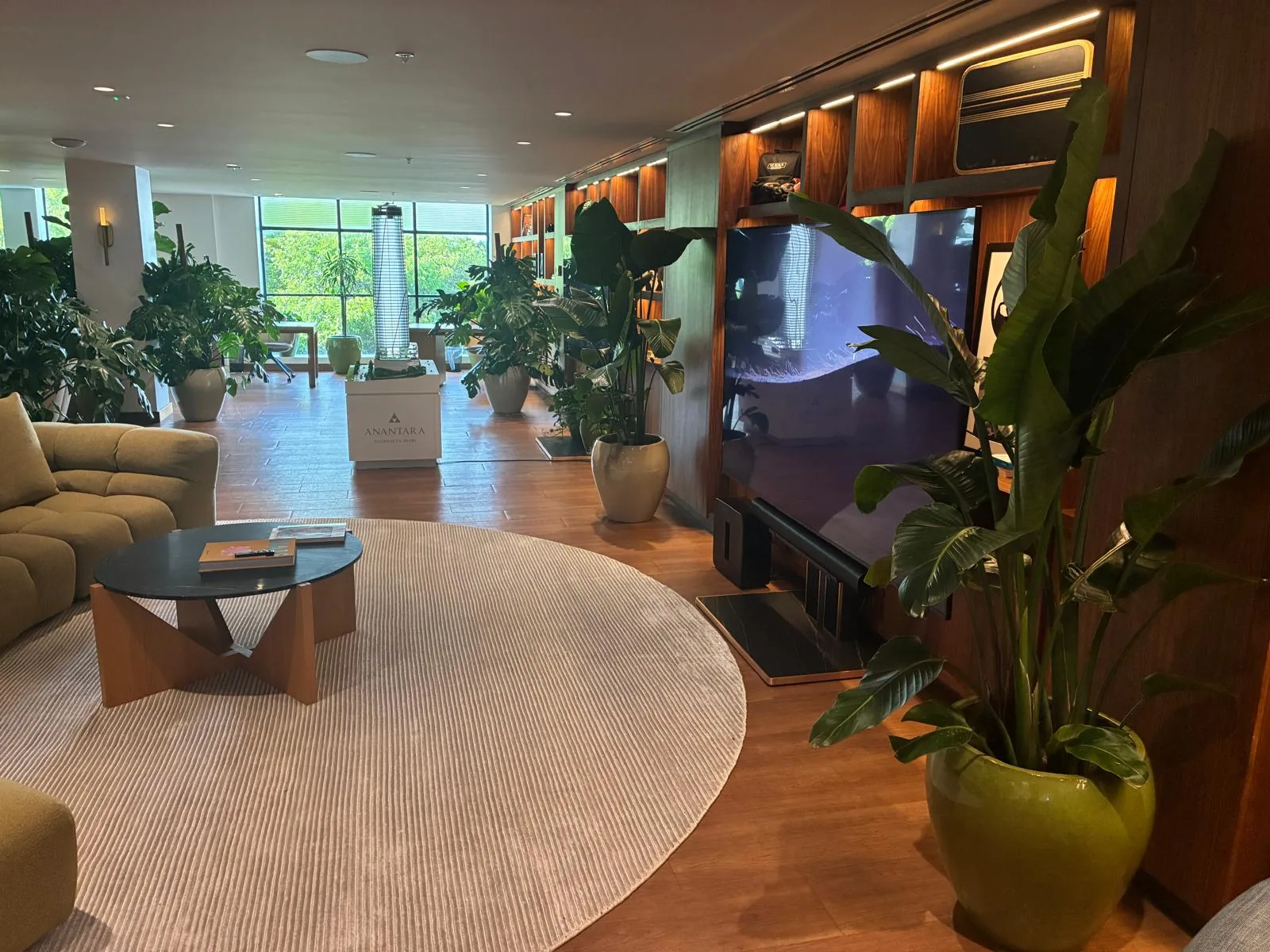 Tropical plant styling by A Green Scene at a South Florida event