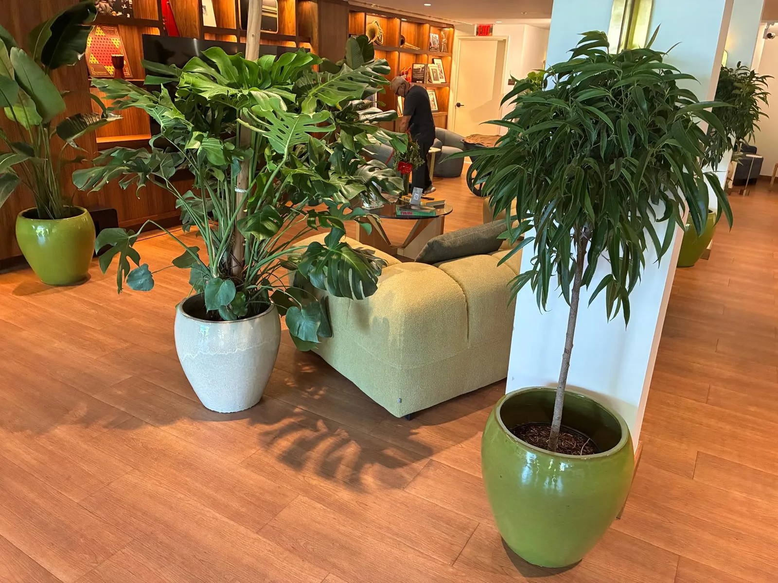 Tropical plant styling by A Green Scene at a South Florida event